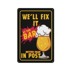 Placa de metal para bar de cineasta, arte de parede para estúdio de cinema, estúdios de produção, presente, arte de parede para cineasta, decoração de filme, equipe, caverna do homem