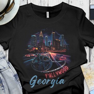 Filmmaker Atlanta t shirt film crew tee TV production shirt idea gift for film crew gift for TV crew movie maker film reel tee unisex shirt