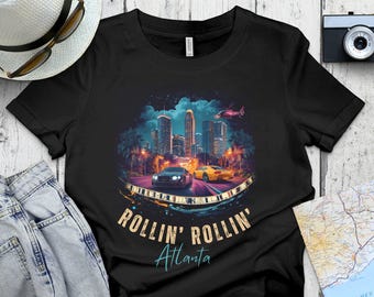 Filmmaker Atlanta maglietta troupe cinematografica maglietta produzione televisiva idea regalo per troupe cinematografica regalo per troupe televisiva produttore cinematografico bobina di pellicola maglietta unisex