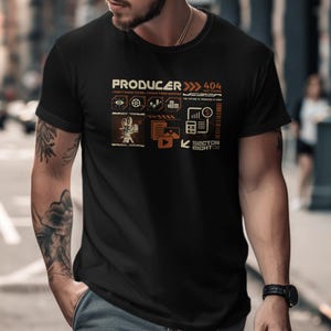 Filmemacher Cyber Shirt Filmproduzent TV-Produktion Geschenk Schöpfer Videoproduktion Geschenk TV-Crew Film Macher Regisseur Techwear unisex Shirt