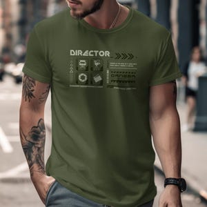 Filmmaker cyber shirt film director TV production gift video creator texhwear vlogger production gift TV crew movie maker director tee