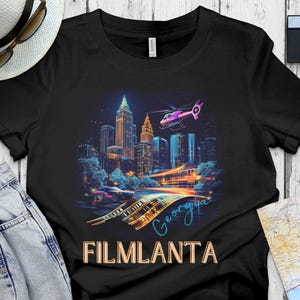 Filmmaker Atlanta t shirt film crew tee TV production shirt idea gift for film crew gift for TV crew movie maker film reel tee unisex shirt