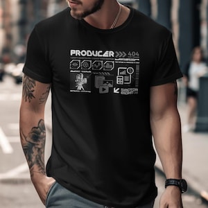 Filmemacher Cyber Shirt Filmproduzent TV-Produktion Geschenk Schöpfer Videoproduktion Geschenk TV-Crew Filmemacher Dirigent unisex Techwear Shirt