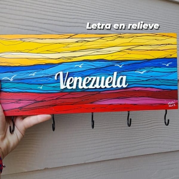 porta llaves Venezuela, caracas, maracaibo, arte venezolano, Venezuela, ENVIO GRATIS pieza original