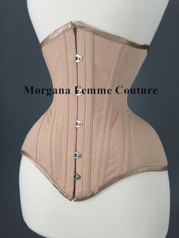 Ready to Ship 20 Nude English Coutil Tightlacing Waist Training Corset Etsy New Zealand