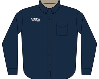 Embroidered Business Logo Long Sleeve Work Shirt - Etsy Embroidered Business Logo Long Sleeve Work Shirt - Etsy