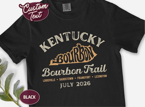 Kentucky Bourbon Trail Shirt, Custom Road Trip Souvenir Group Tee