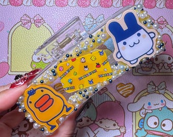 Kawaii Large Charm Hair Claw - Orange Tama