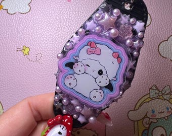 Kawaii Charm Motel Keychain: Batty Bunny