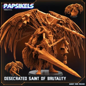Dieselpunk Demon Lords Warband (Papsikel Miniatures) Desecrated Saint