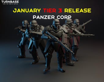 Panzer Corp Troopers (TurnBase Miniatures) 28mm/32mm/54mm/75mm