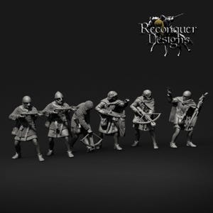 12th-13th Century Crossbowmen (Reconquer Designs) 28mm/32mm/54mm/75mm