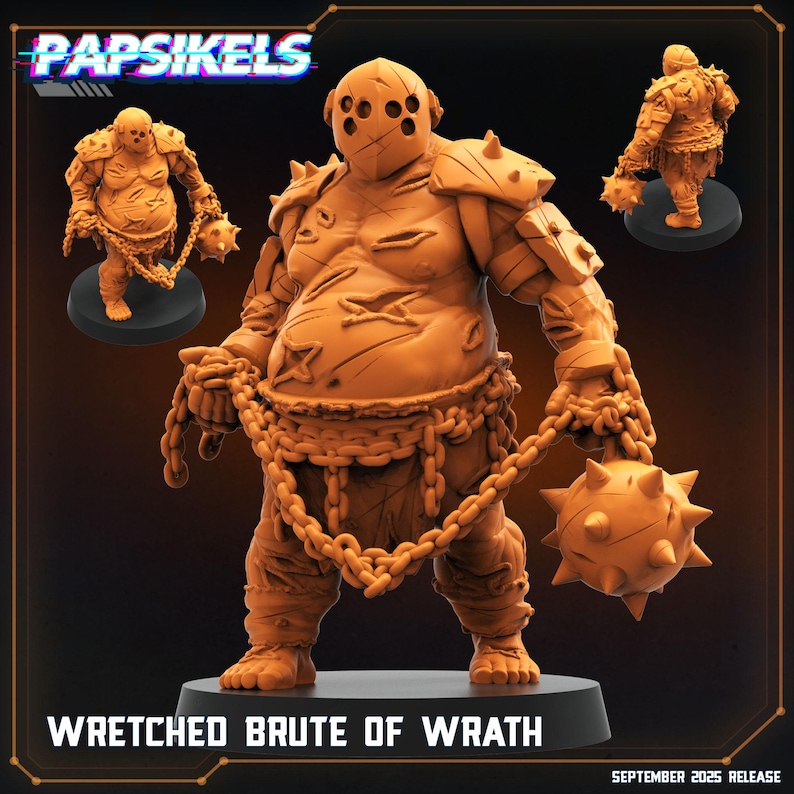 Dieselpunk Demon Lords Warband (Papsikel Miniatures) Wretched (flail)