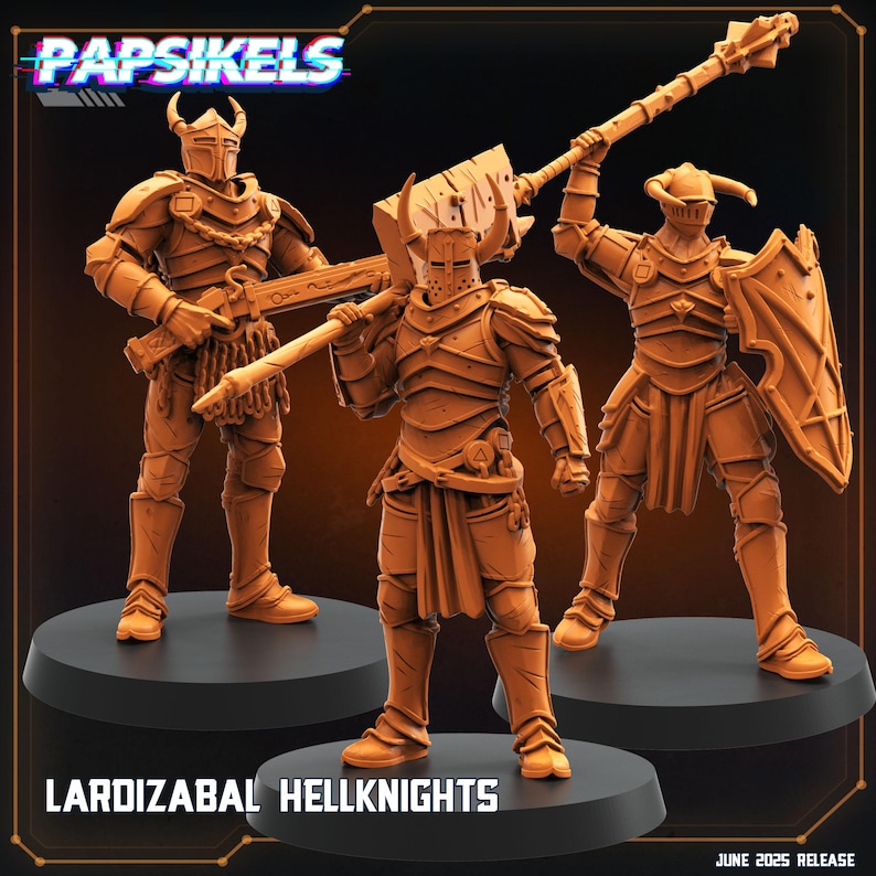 Dieselpunk Demon Lords Warband (Papsikel Miniatures) Hell Knights