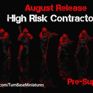 Högrisk-PMC-grunts (TurnBase-miniatyrer) 28 mm/32 mm/54 mm/75 mm
