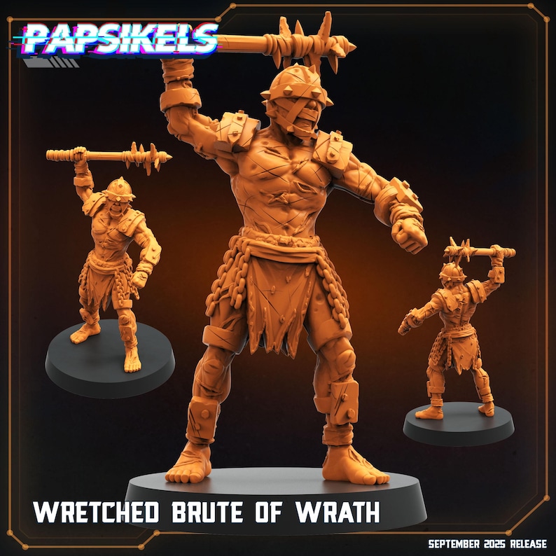 Dieselpunk Demon Lords Warband (Papsikel Miniatures) Wretched (club)