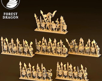 Lanceros Imperiales (Dragón del Bosque) 10 mm/15 mm/20 mm/28 mm