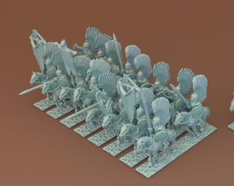 Winterborn Winged Lancers (Green Skin Miniatures) 10mm