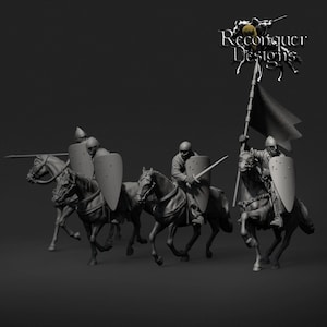 12th Century Military Order Knights (Reconquer Designs) 28mm/32mm/54mm/75mm