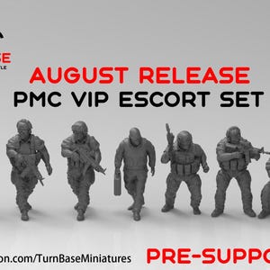 High Risk PMC VIP Escort (TurnBase Miniatures) 28mm/32mm/54mm/75mm