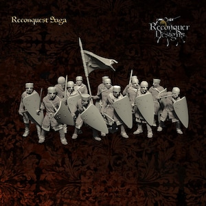 12th Century Foot Knights (Reconquer Designs) 28mm/32mm/54mm/75mm