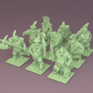 Orc Ogre Mercenaries (Green Skin Miniatures) 10mm