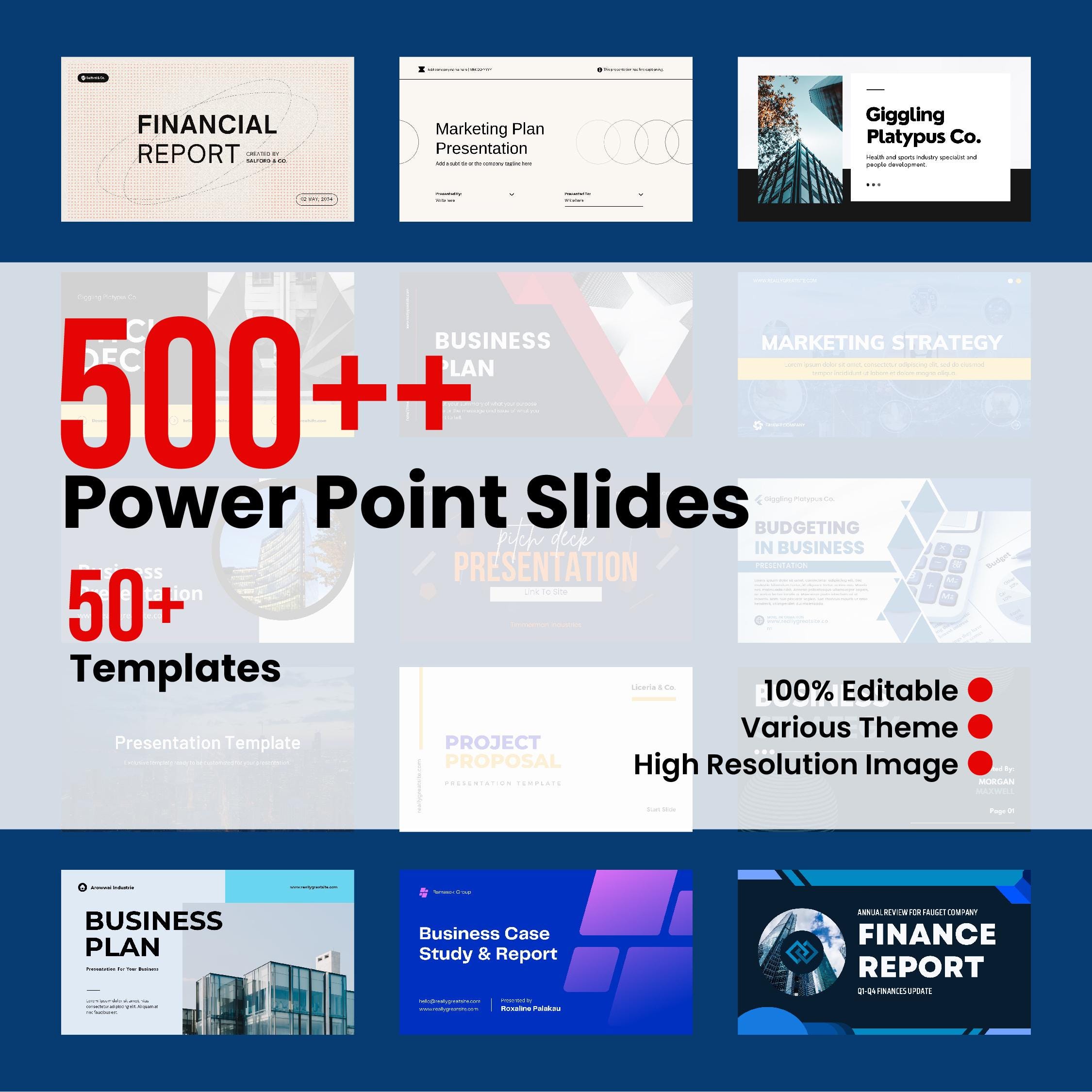 Professional Powerpoint Templates for Business Presentations: 50 ...