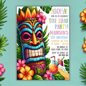 Make your luau or Hawaiian birthday unforgettable with our Editable Aloha Tropical Party Invitation. This colorful, tropical-themed invite is fully customizable—edit your details easily and download instantly. Perfect for digital printing at home or professionally, it offers a quick and stylish way to invite friends and family. With its vibrant design and easy personalization, this digital download ensures your celebration is as fun and lively as the Hawaiian spirit itself!