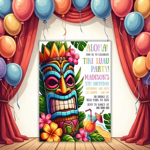 Celebrate in paradise with our Editable Aloha Tropical Party Invitation! Ideal for luaus, Hawaiian birthdays, or summer events, this vibrant digital invite can be customized effortlessly. Add your event details, download instantly, and print at home or your favorite shop. Its colorful tropical design exudes fun and aloha spirit, making your party stand out. Quick, convenient, and fully personalized, this invitation is the perfect way to set the tone for a tropical celebration everyone will enjoy