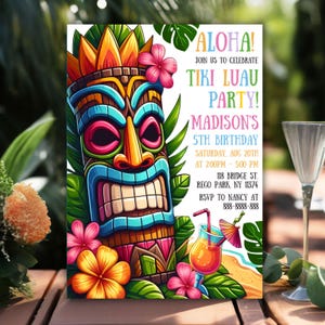Host your dream Hawaiian birthday with our Editable Aloha Tropical Party Invitation! Featuring colorful, tropical motifs, this invite is perfect for luaus, beach parties, or summer celebrations. Easily personalize with your party details and download instantly. The digital file ensures quick access for printing at home or professional shops. Celebrate in paradise style with this versatile, eye-catching invitation—fun, vibrant, and fully customizable to match your events theme!