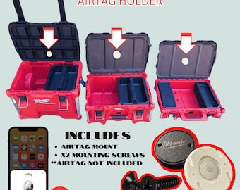 Milwaukee Packout Universal AirTag Holder: Discreet Tracking Solution for Tool Boxes & Equipment