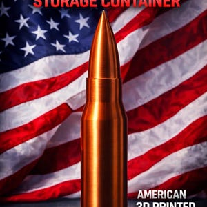 Réplica de contenedor de almacenamiento de munición calibre .50 BMG, caja fuerte oculta para balas, organizador grande estilo munición, compartimento secreto, regalo, decoración militar.