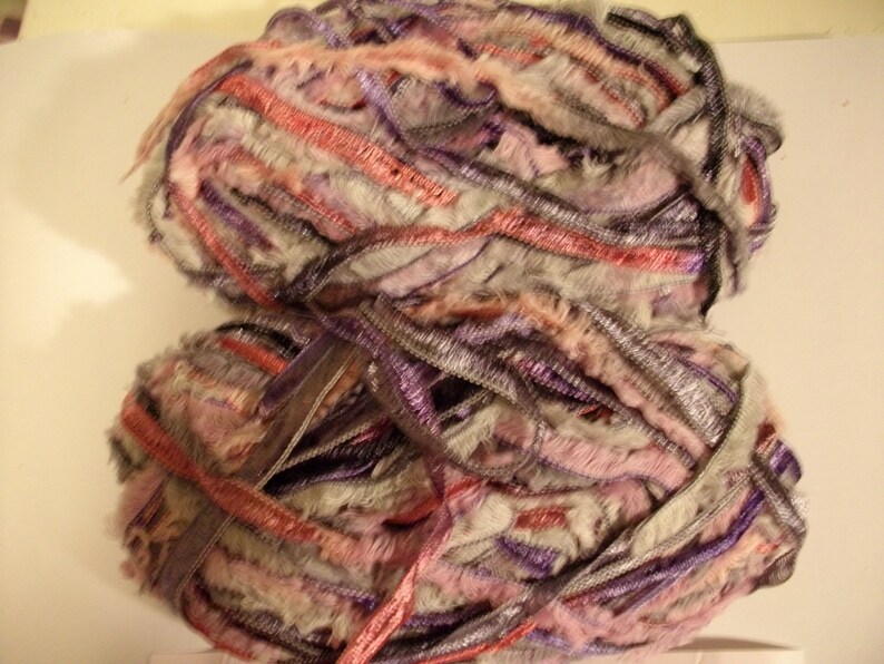 Gala yarns mixed fiber ribbon yarn multicolor Etsy