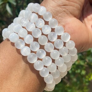 Selenite bracelet 8 mm