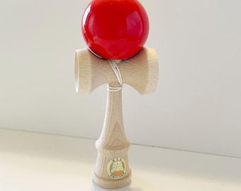 Handcrafted Beech & Cherry Kendama - Japanese Cup-and-Ball Toy