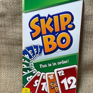 Juego de cartas Skip-bo vintage/Juego de cartas familiar de Uno/Noche de juegos/Juego de cartas/Juego de cartas Skip-Bo/Noche de juegos familiar
