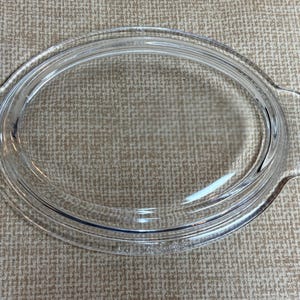 Vintage Pyrex Replacement Glass Tab Casserole Dish Lid, P-14-C Glass Lid