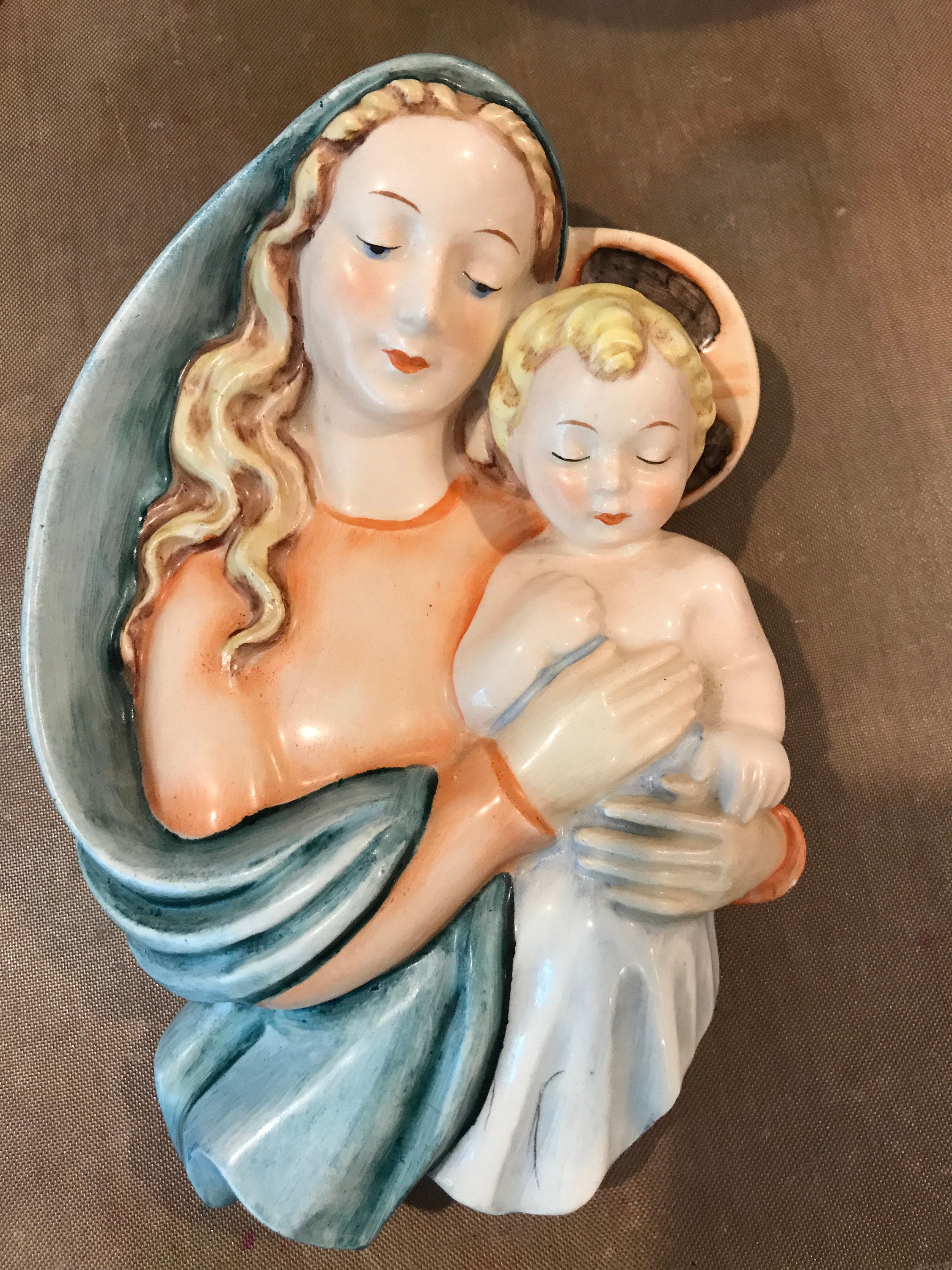 Rare Vintage Goebel Hummel Madonna and Holy Child Plaque Rare Vintage Goebel Hummel Madonna and Holy Child Plaque