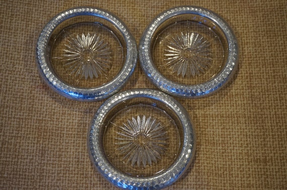 Metal coasters best sale