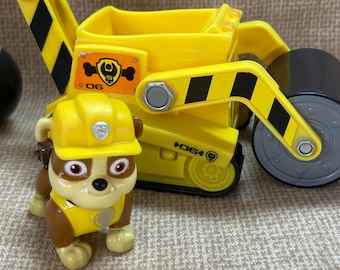 Vintage Paw Patrol Rubble Toys/rubble Dozer/rubble Figure/paw