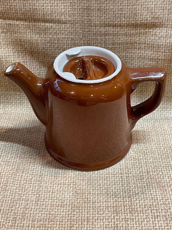 Vintage Hall Brown Glazed Small Tea Pot/individual Tea Pot Vintage Hall Brown Glazed Small Tea Pot/individual Tea Pot