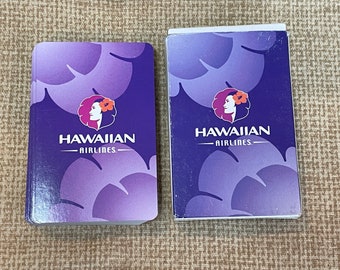 Jeu de cartes vintage Hawaiian Airlines/violet jeu de cartes Hawaiian Airlines/jeu de cartes/soirée jeux/cartes à jouer Aloha