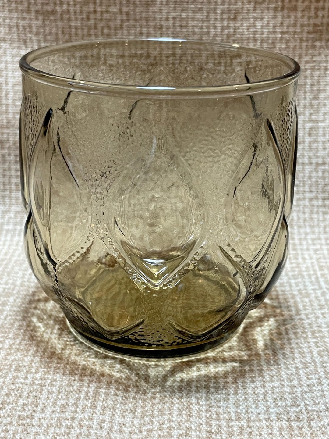 MCM Anchor Hocking Madrid Smoke Brown Glass/replacement Glass/roly Poly ...