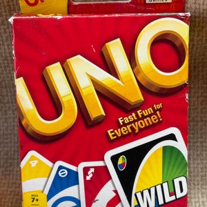Edição Vintage UNO/Jogo de Cartas UNO Mattel/Noite de Jogos em Família/Jogo de Cartas UNO/Um Jogo de Cartas em Família/Jogo de Cartas Uno Wild