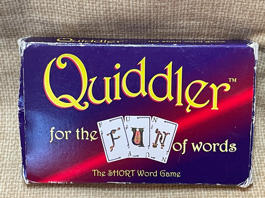 Vintage 1998 Quiddler for the Fun of Words Card Game/game Night/family
