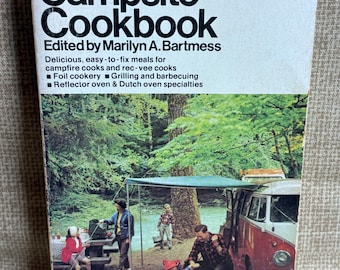 Vintage 1970's Woodall's Campsite Cookbook/Campfire Cooking/Rec and RV Cooking/Reflector Oven/Dutch Oven/70s Camping