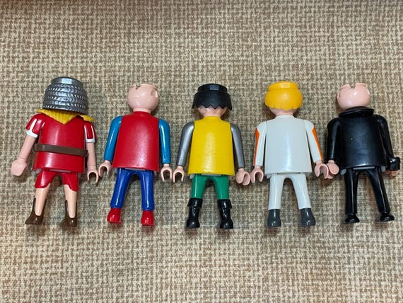 Vintage Playmobil Geobra Figurines Set of 5/80'-90s Geobra Vintage Playmobil Geobra Figurines Set of 5/80'-90s Geobra