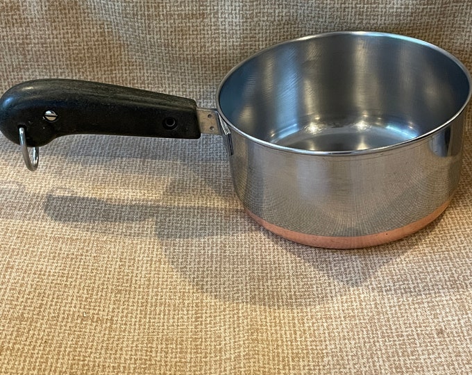 Revere Ware Saucepan 1 Quart/revere Ware Sauce Pan/copper Bottom Revere