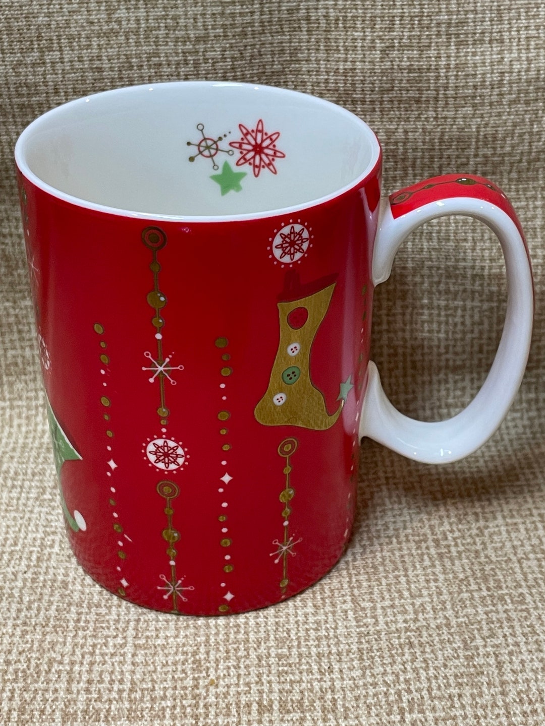 Vintage Starbucks Christmas Mug/starbucks Christmas Stocking Etsy