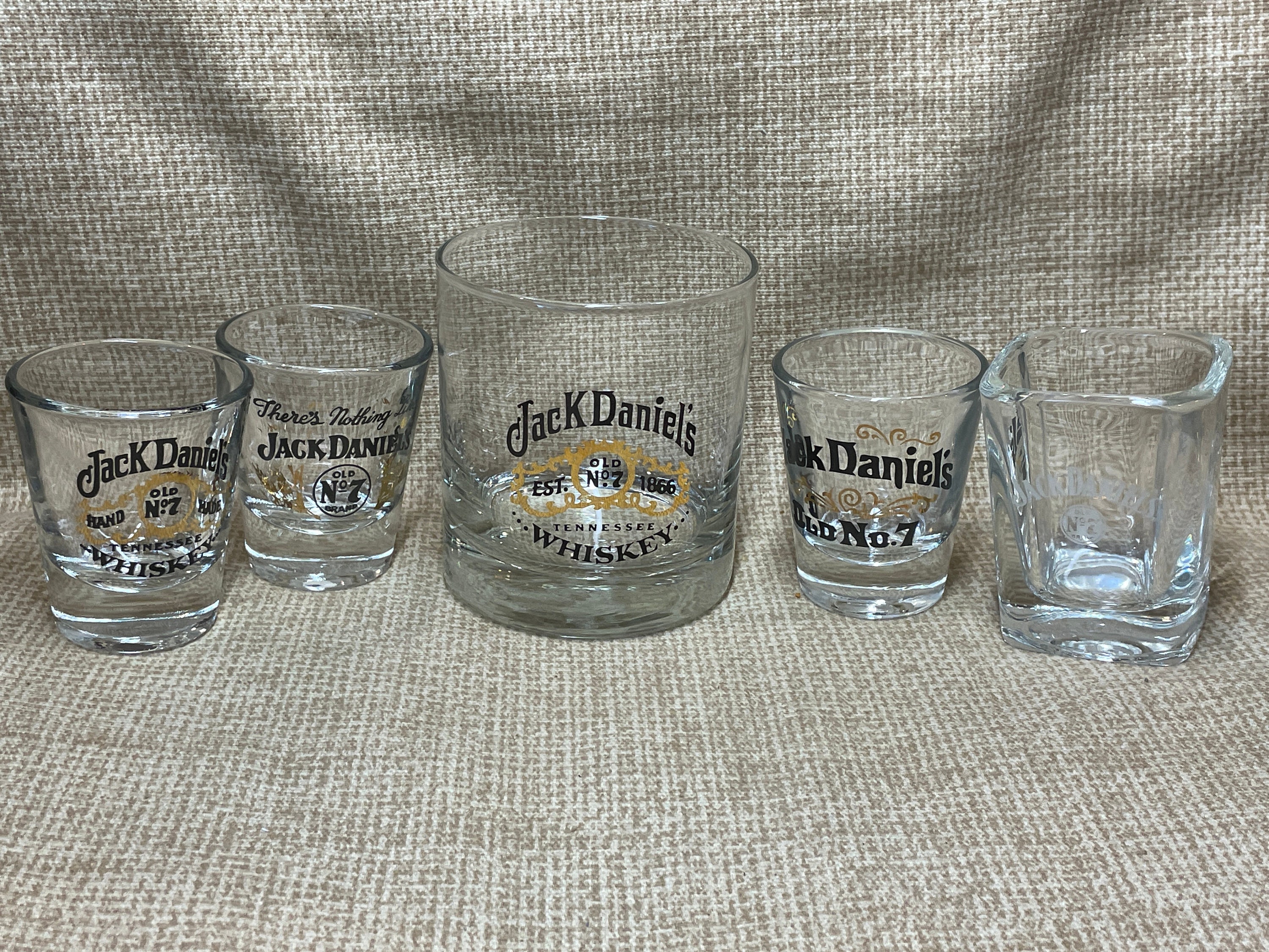 ヴィンテージ ジャックダニエル グラスとショットグラス 5個セット